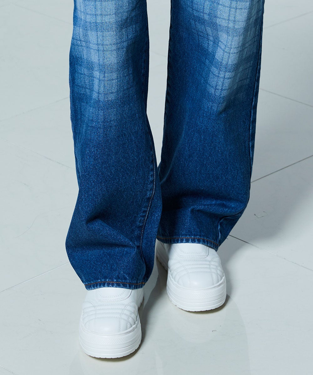 DSC / 12.5oz ユーズドチェック デニムパンツ BOTTOMS Night STORE