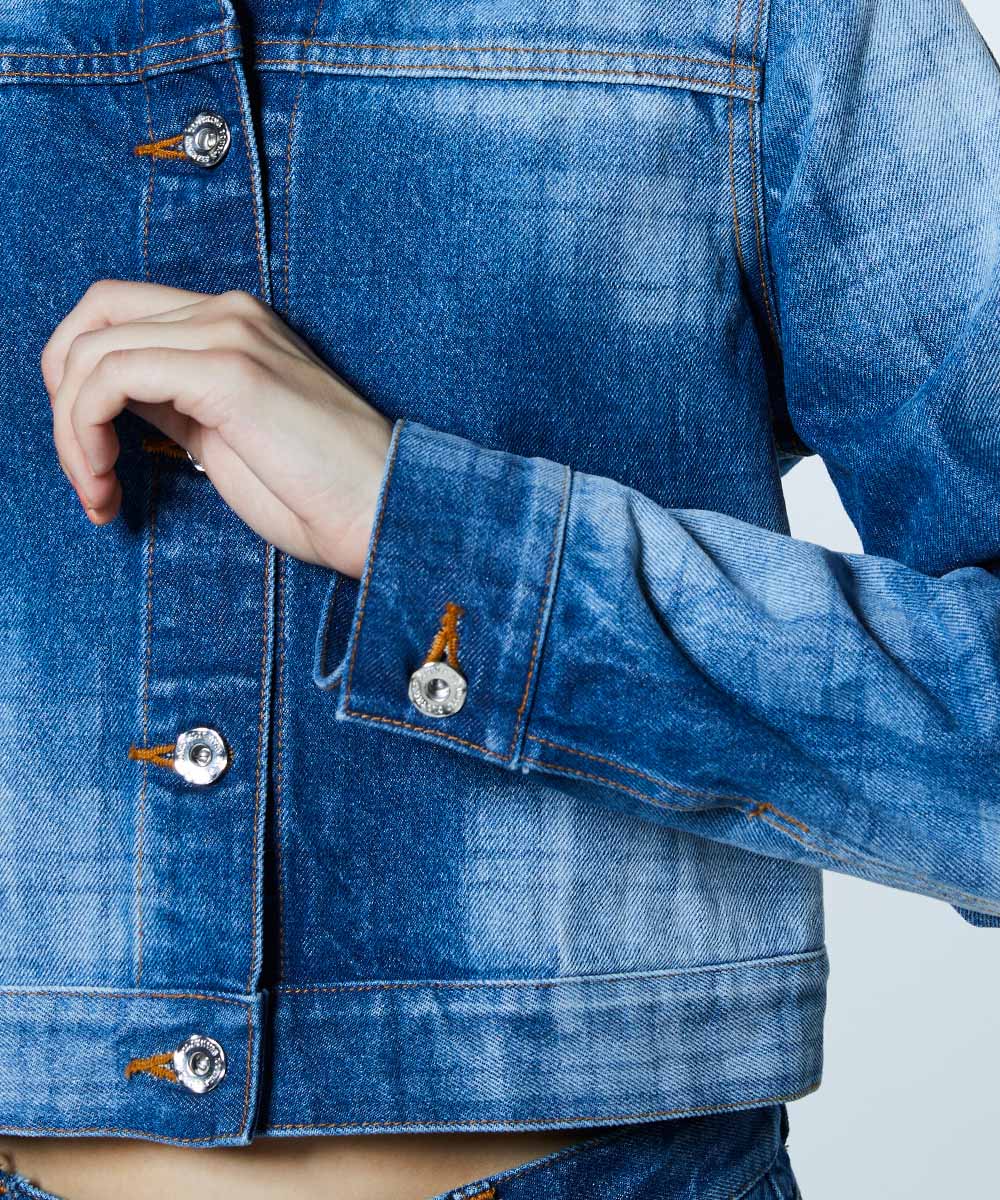 DSC / 12.5oz ユーズドチェック デニムジャケット OUTERS Night STORE