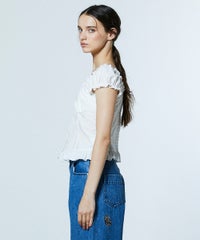 DSC / シャーリングオフショルトップス TOPS Night STORE | ダブル 