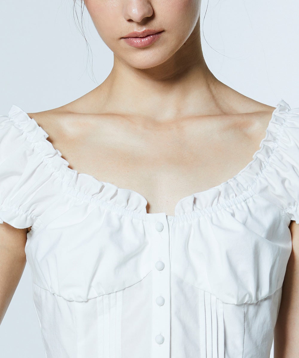 DSC / シャーリングオフショルトップス TOPS Night STORE | ダブル