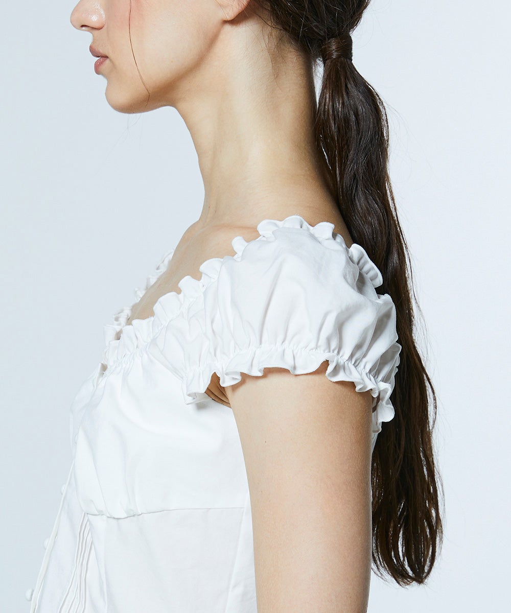 DSC / シャーリングオフショルトップス TOPS Night STORE | ダブル