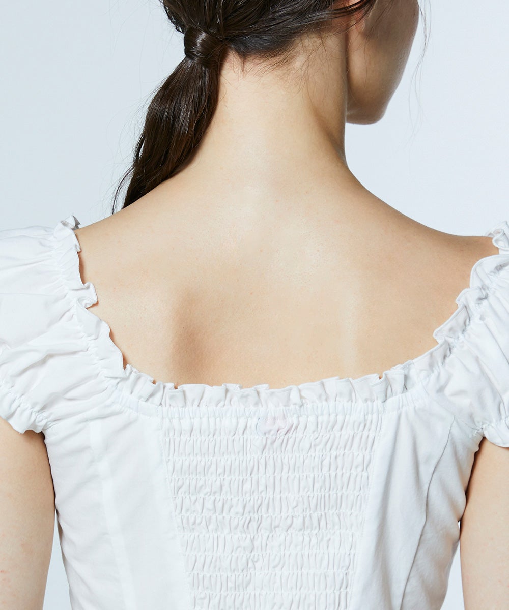 DSC / シャーリングオフショルトップス TOPS Night STORE | ダブル