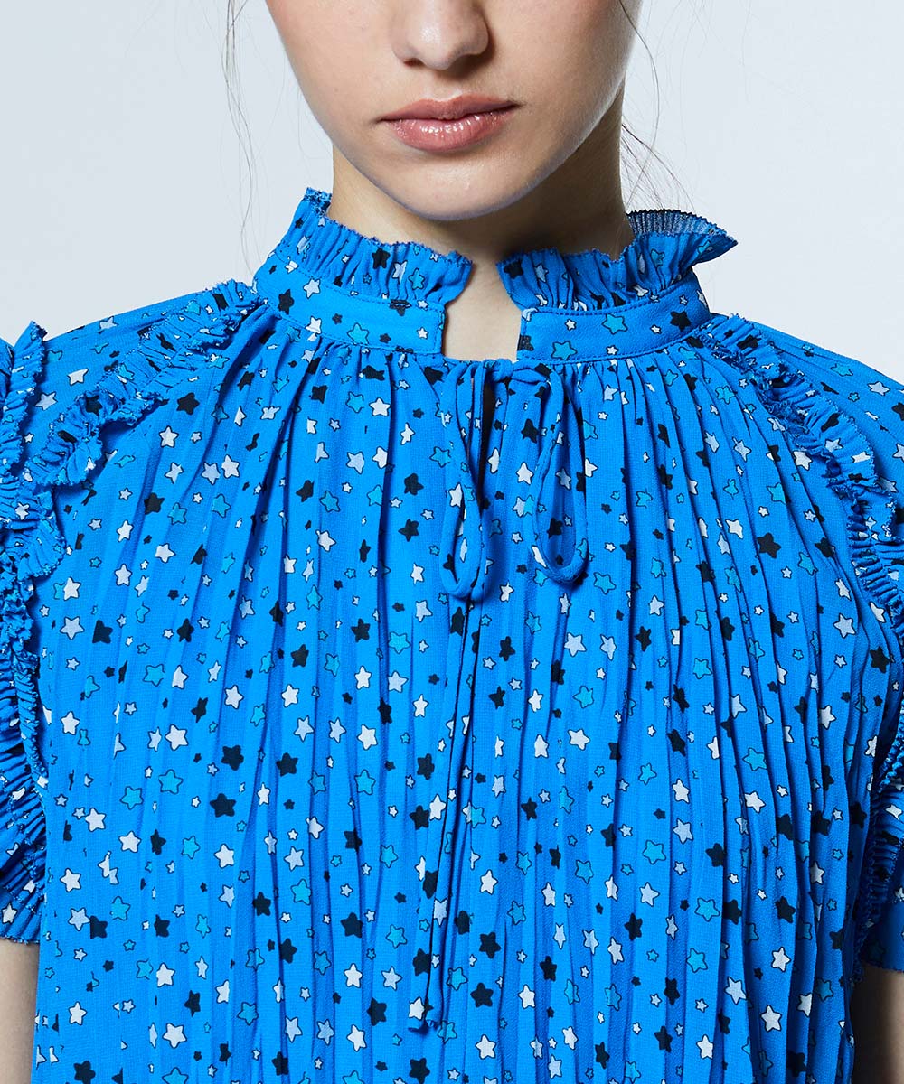 DSC / スター フリルシフォンブラウス(SALE) TOPS Night STORE
