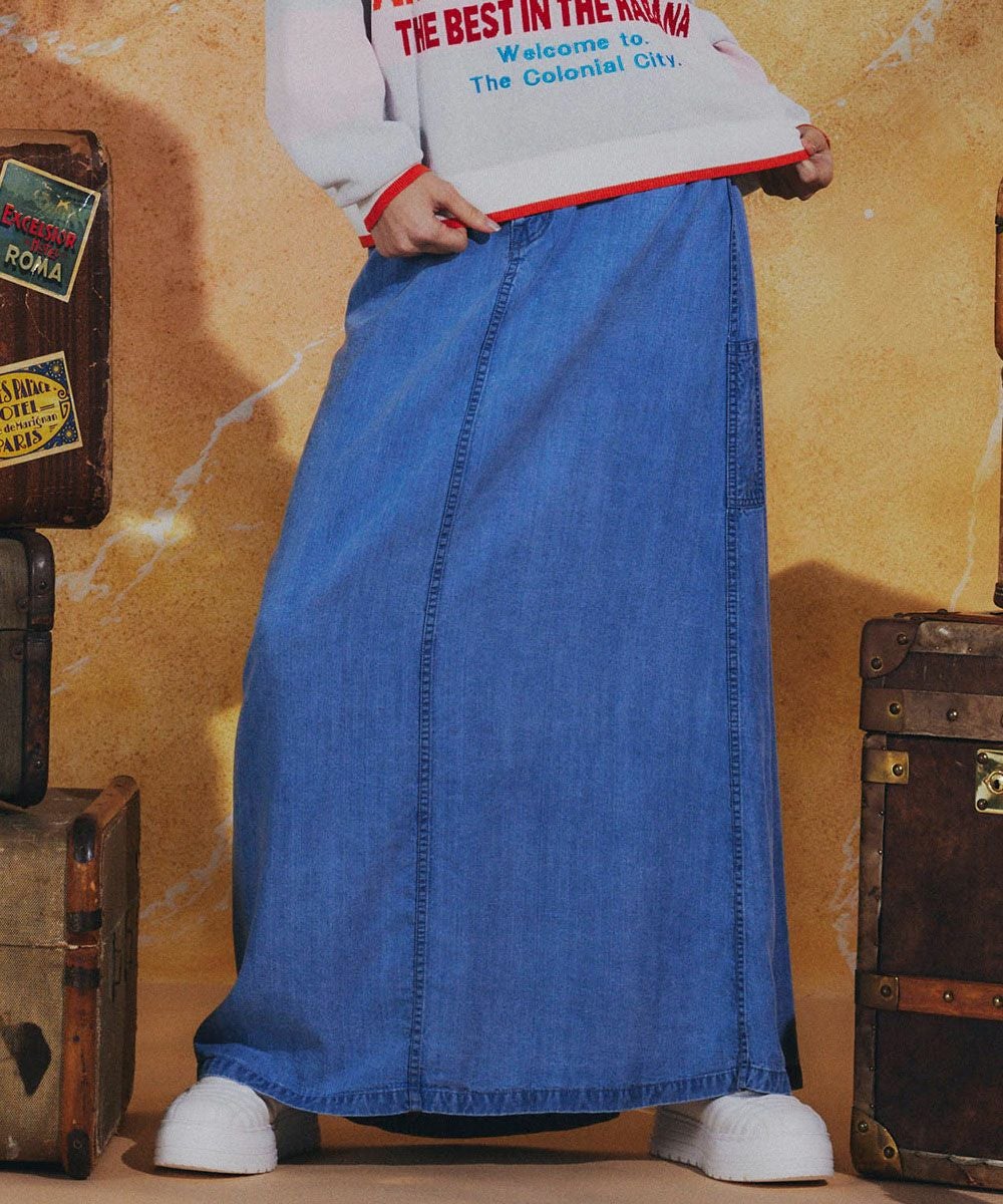 DSC / テンセルデニム ロングスカート BOTTOMS Night STORE | ダブル