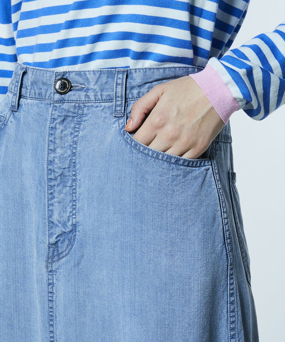 DSC / テンセルデニム ロングスカート BOTTOMS Night STORE | ダブル