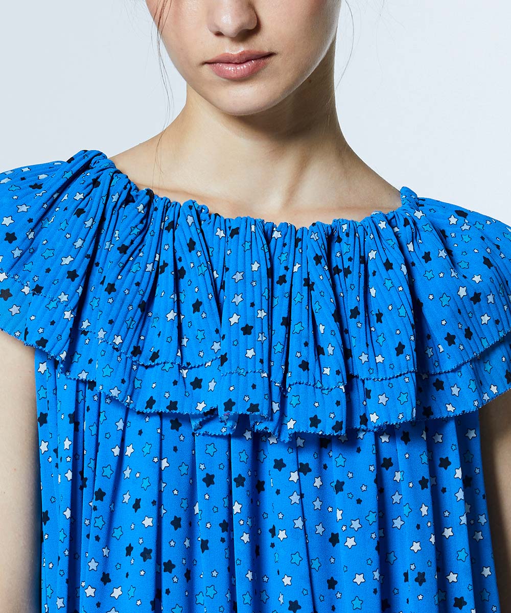 DSC / スター フリルシフォンギャザー2WAYワンピース(SALE) DRESS