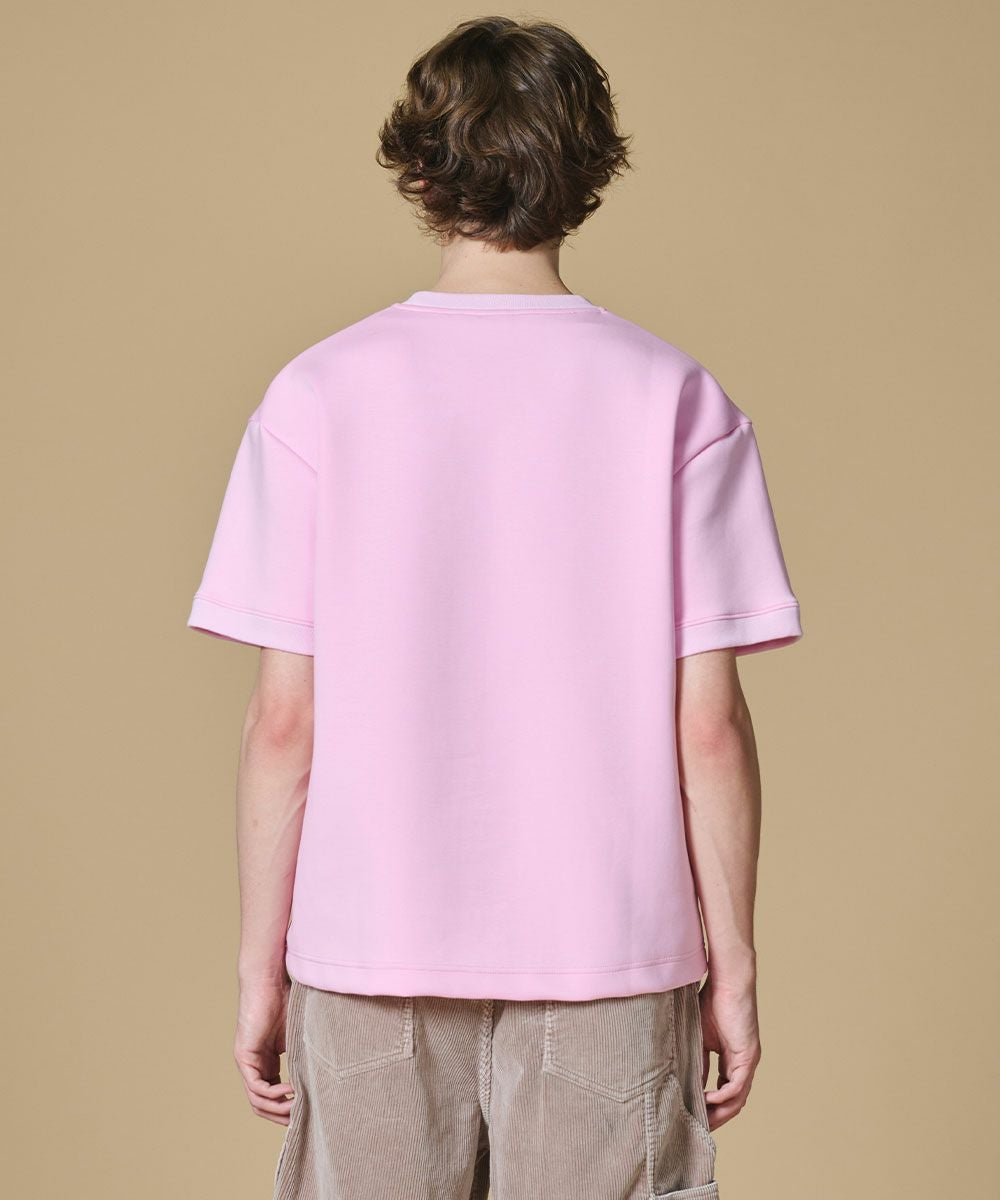 D/him H刺繍 コットンエアーダンボールTシャツ TOPS Night STORE