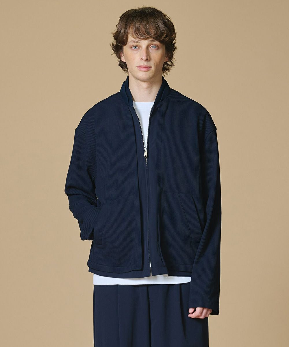 美品 ダブルスタンダードクロージングヒム ダブルジャケット シルク ネイビー M OUTERS | Night STORE | ダブルスタンダードクロージング公式通販