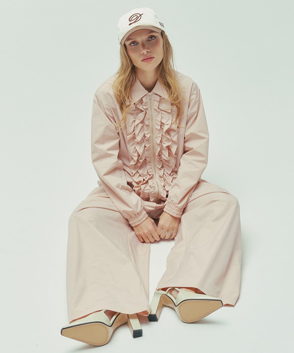 ESSENTIAL / ストレッチタスロンフリルブルゾン TOPS Night STORE