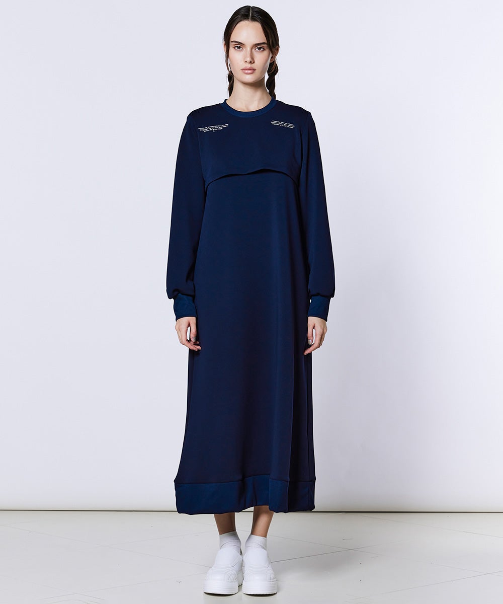 ESSENTIAL / アクアスーティングレイヤードワンピース(SALE) DRESS