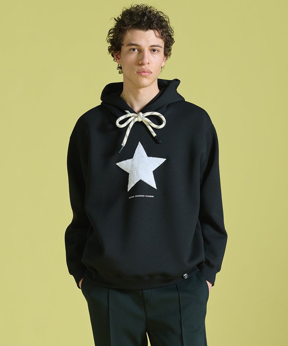 D/him スター刺繍 ダンボールニットパーカー(WEB限定) TOPS Night D/him スター刺繍 ダンボールニットパーカー(WEB限定) TOPS Night