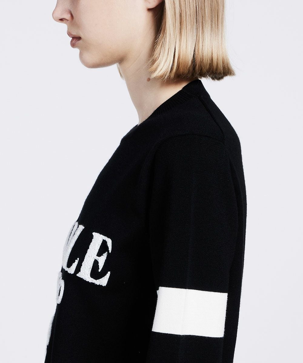 DSC / SNOWY ロゴ刺繍ニット TOPS Night STORE | ダブルスタンダード