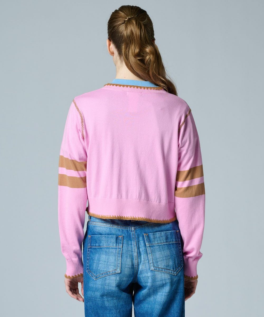 DSC / Dロゴニットカーディガン TOPS Night STORE | ダブル