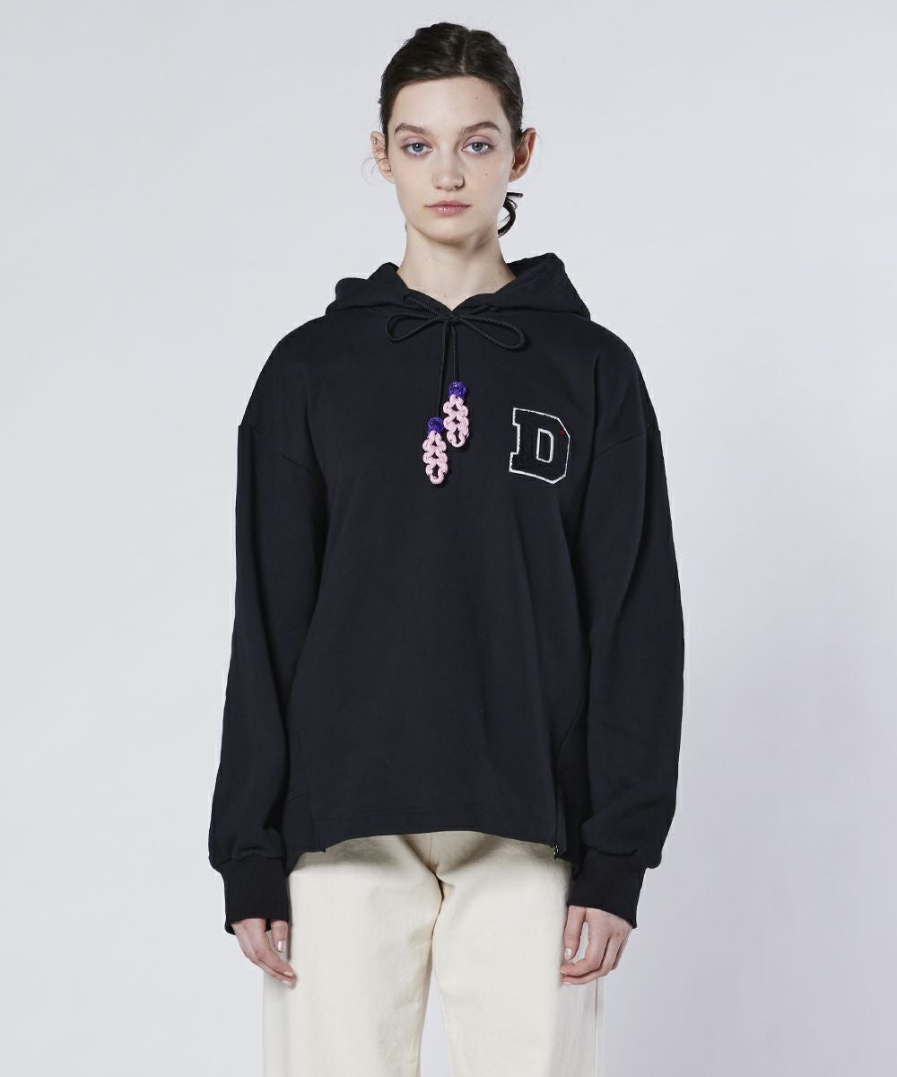 DSC / Dロゴワッペン 裏毛フーディー TOPS Night STORE | ダブル DSC / Dロゴワッペン 裏毛フーディー TOPS Night STORE | ダブル