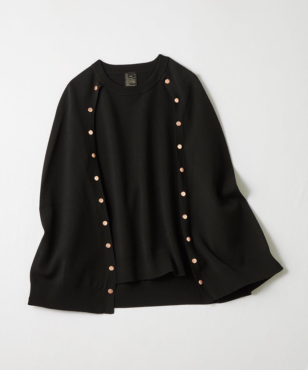 AKKO×Sov. / ボタンアレンジニットケープ(WEB限定) TOPS Night STORE