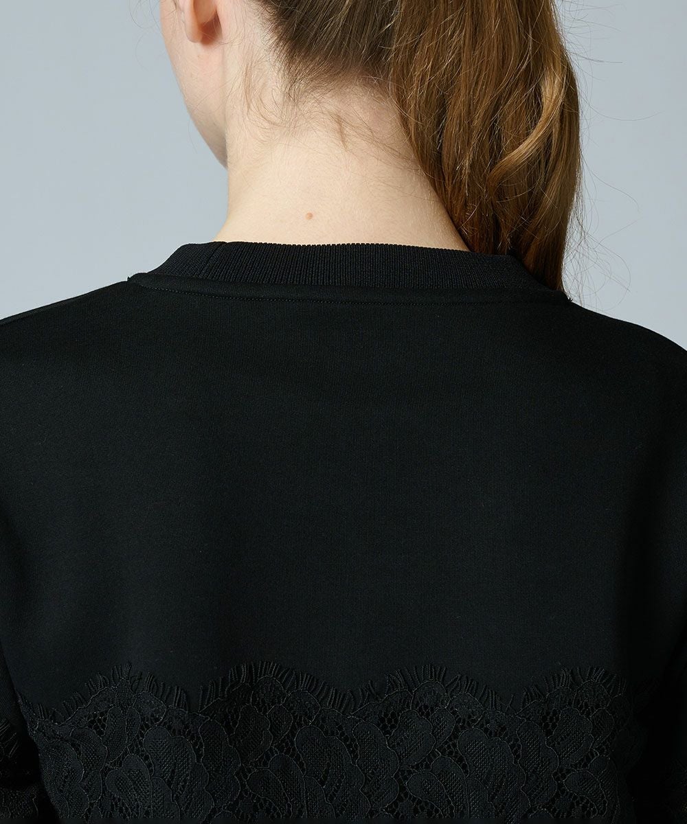 【SALE】Sov. レースダンボールニットプルオーバー　フリーサイズ Sov. / レースダンボールニットプルオーバー(WEB限定) TOPS Night