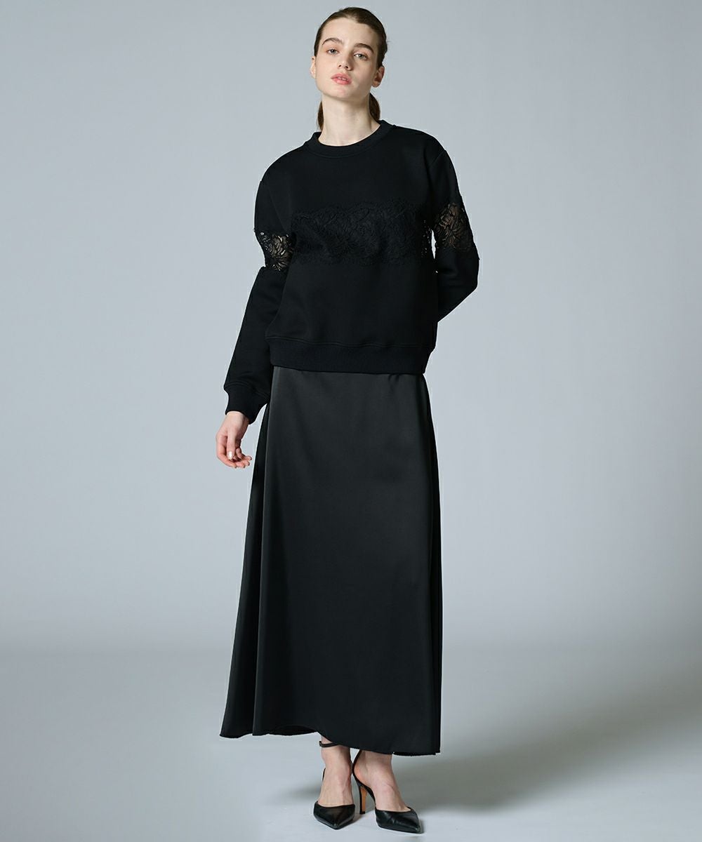 【SALE】Sov. レースダンボールニットプルオーバー　フリーサイズ Sov. / レースダンボールニットプルオーバー(WEB限定) TOPS Night