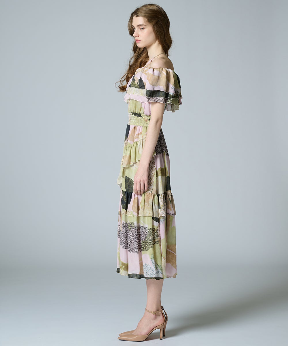 CORCOVADO / オフショルダーシフォンドレス DRESS Night STORE