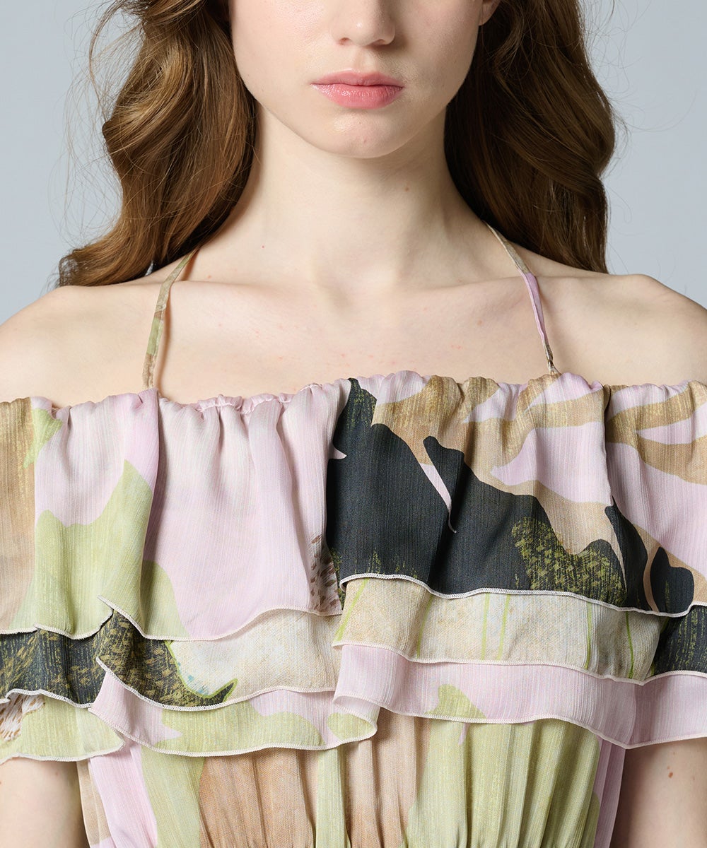 CORCOVADO / オフショルダーシフォンドレス DRESS Night STORE