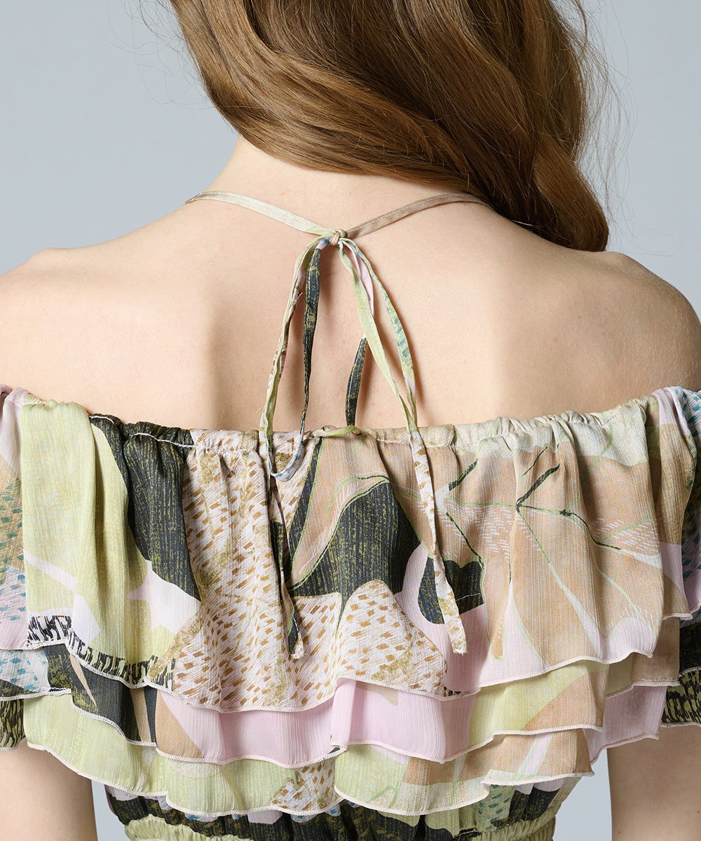 CORCOVADO / オフショルダーシフォンドレス DRESS Night STORE