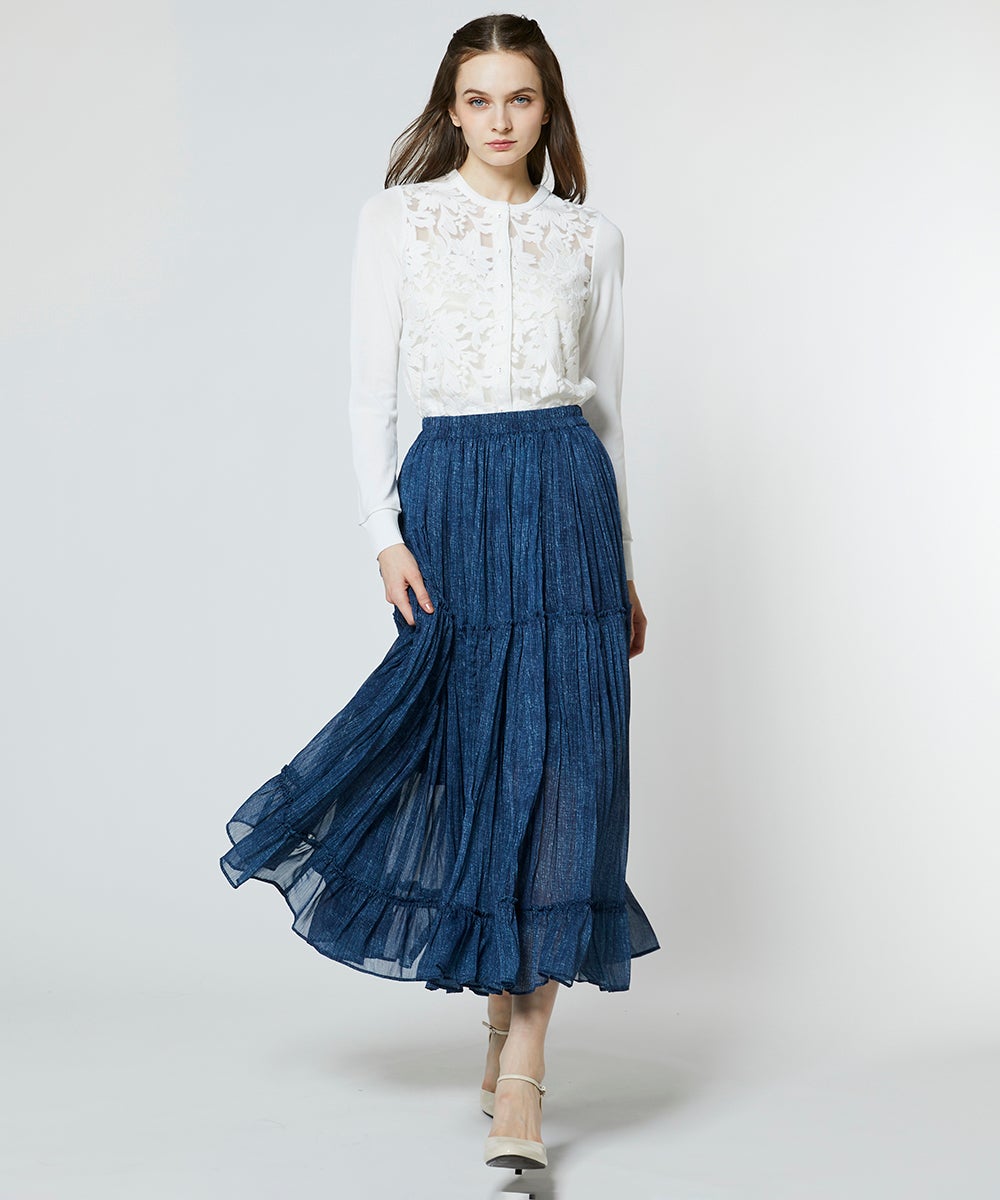 Sov. / レースニットカーディガン TOPS Night STORE | ダブル