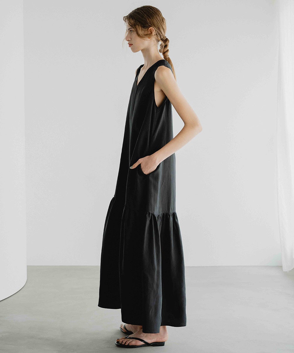 OSLOW / キュプラシルク フレアワンピース DRESS Night STORE | ダブル