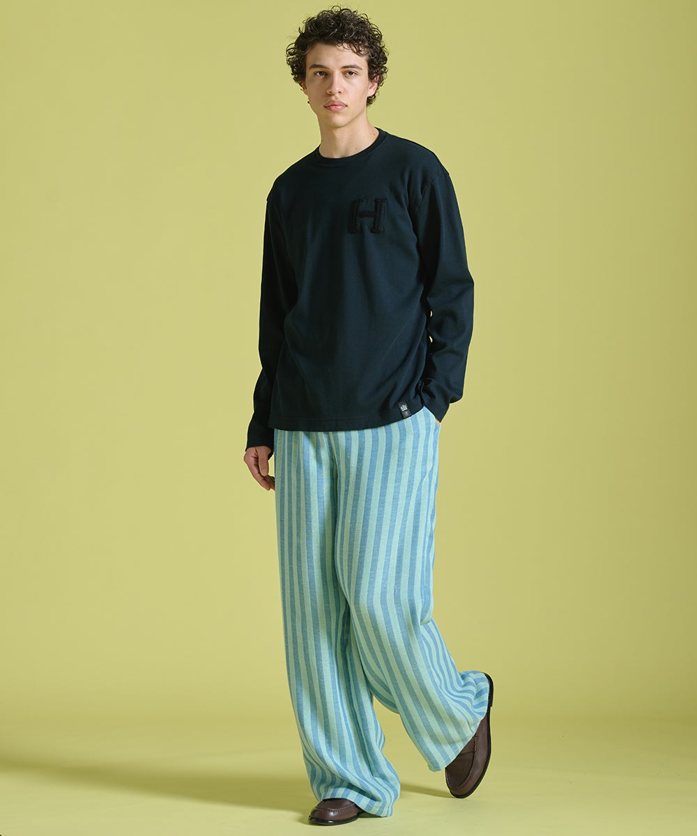 D/him H刺繍フライスロンT（WEB限定） TOPS Night STORE | ダブル