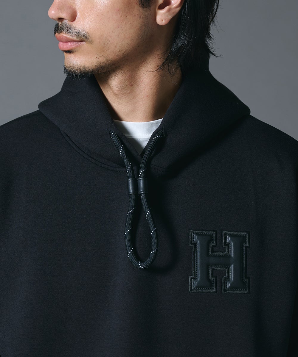 D/him H刺繍立体ロゴダンボールニットパーカー TOPS Night STORE