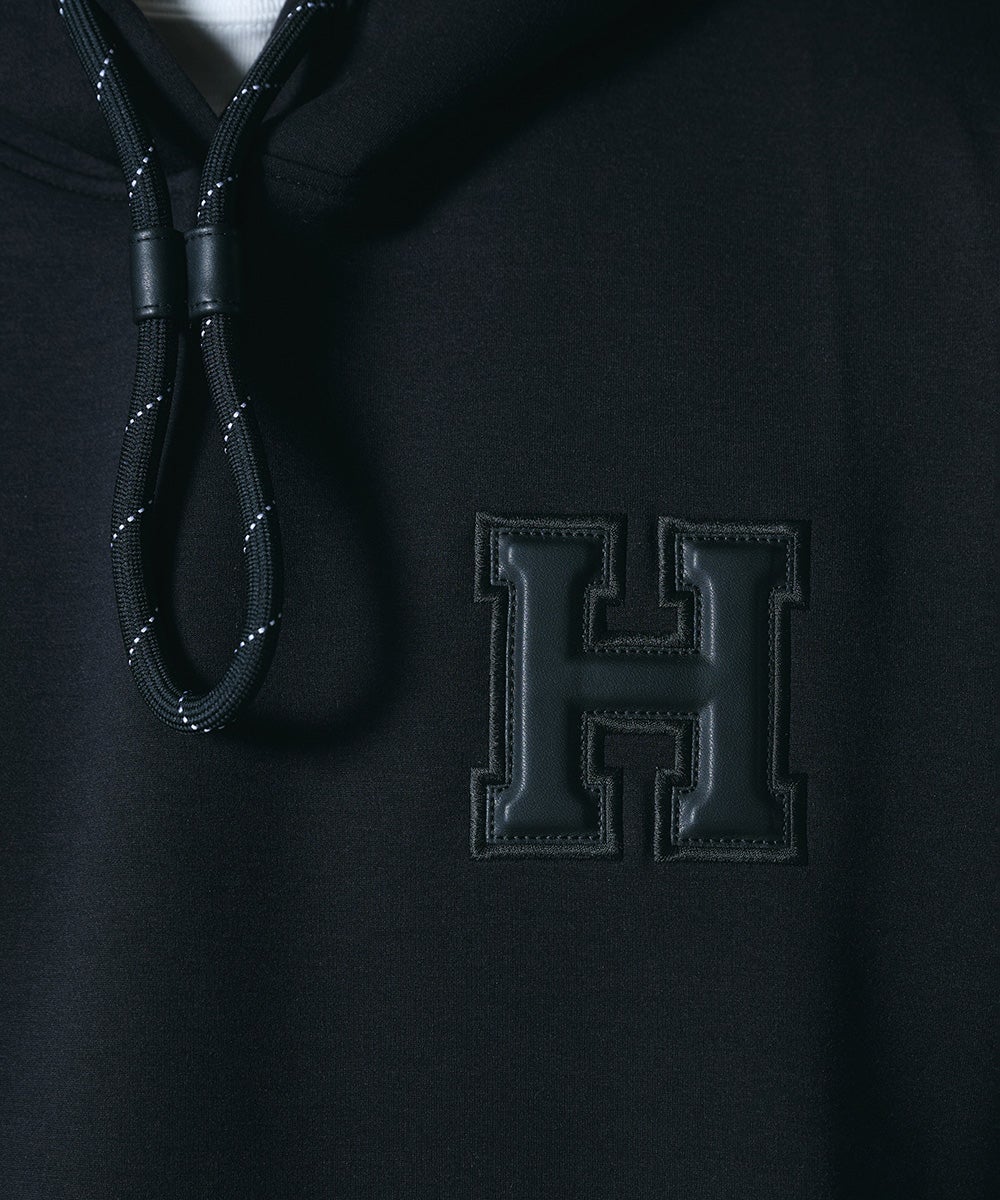 D/him H刺繍立体ロゴダンボールニットパーカー TOPS Night STORE