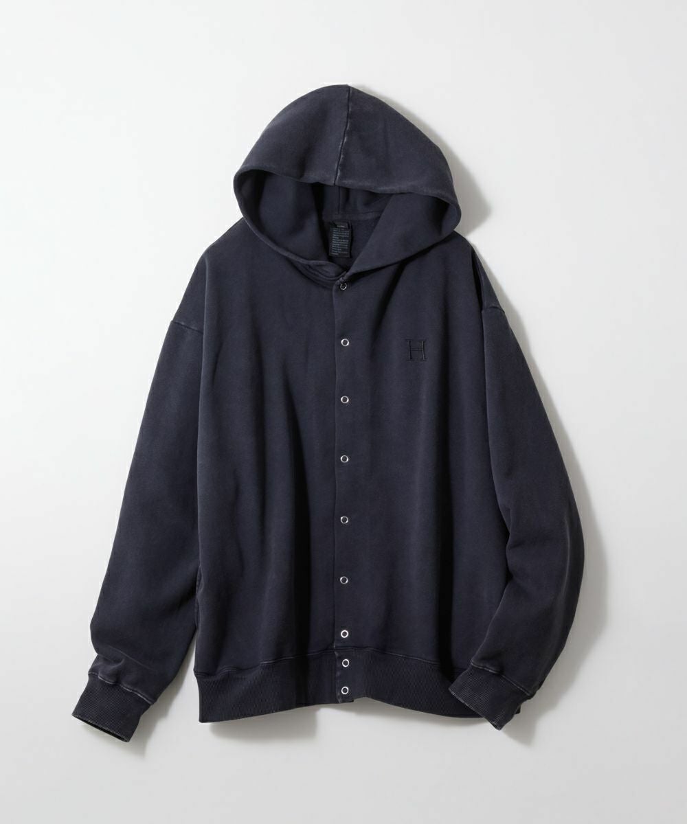 D/him H刺繍 インディゴ染パーカー TOPS Night STORE | ダブル