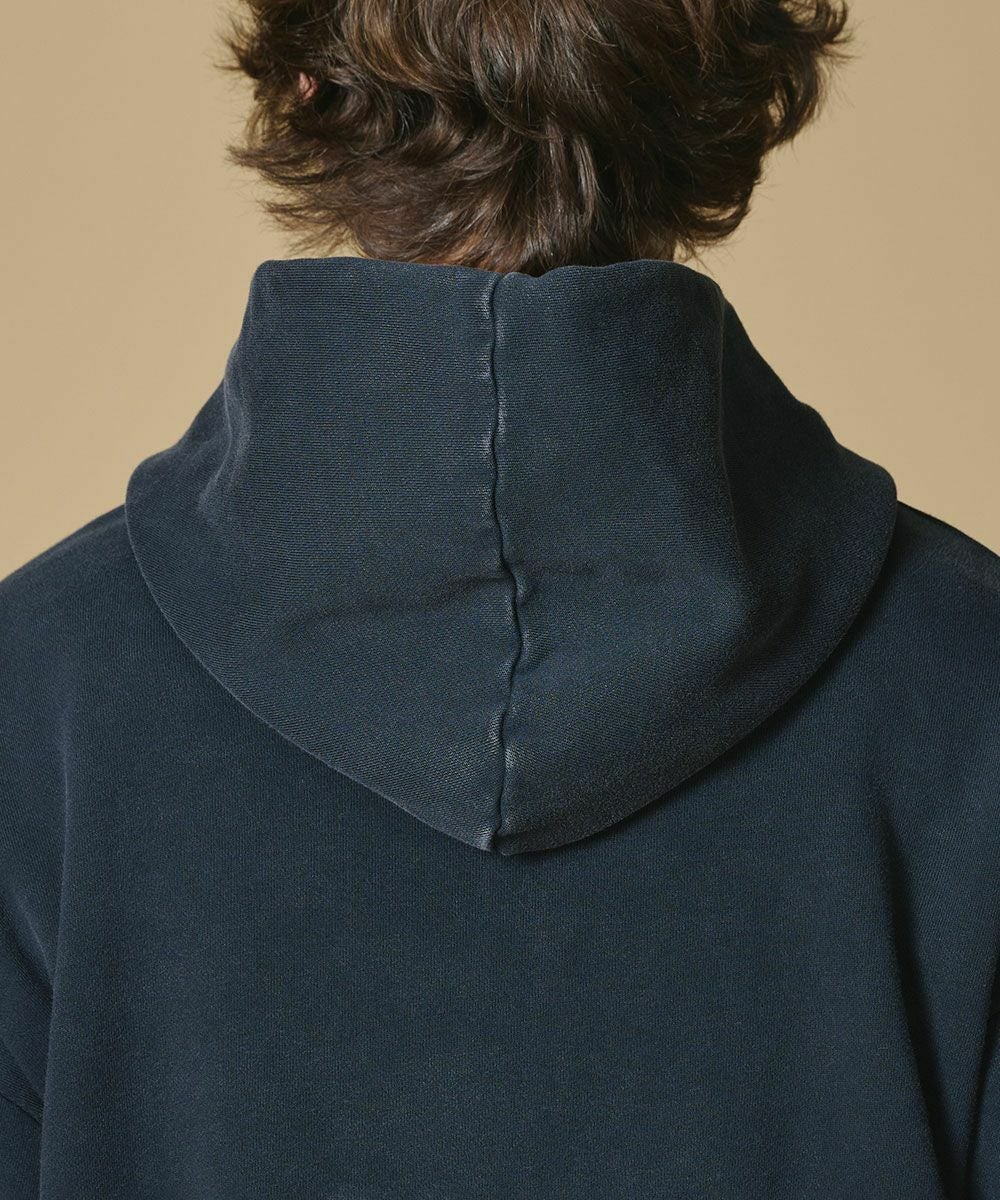 D/him H刺繍 インディゴ染パーカー TOPS Night STORE | ダブル D/him H刺繍 インディゴ染パーカー TOPS Night STORE | ダブル