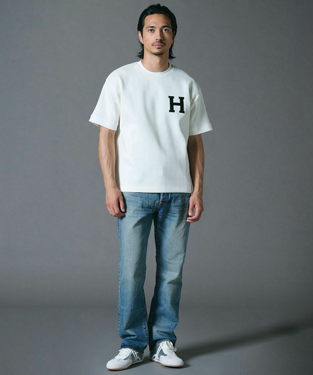D/him H刺繍スキューバニットTシャツ TOPS Night STORE | ダブル