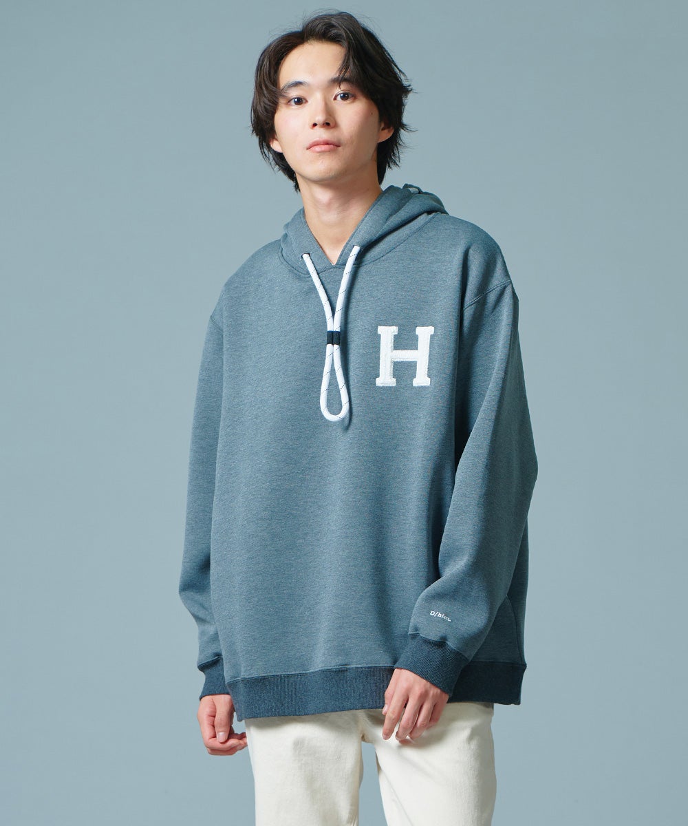 D/him H刺繍ダンボールニットパーカー TOPS Night STORE | ダブル