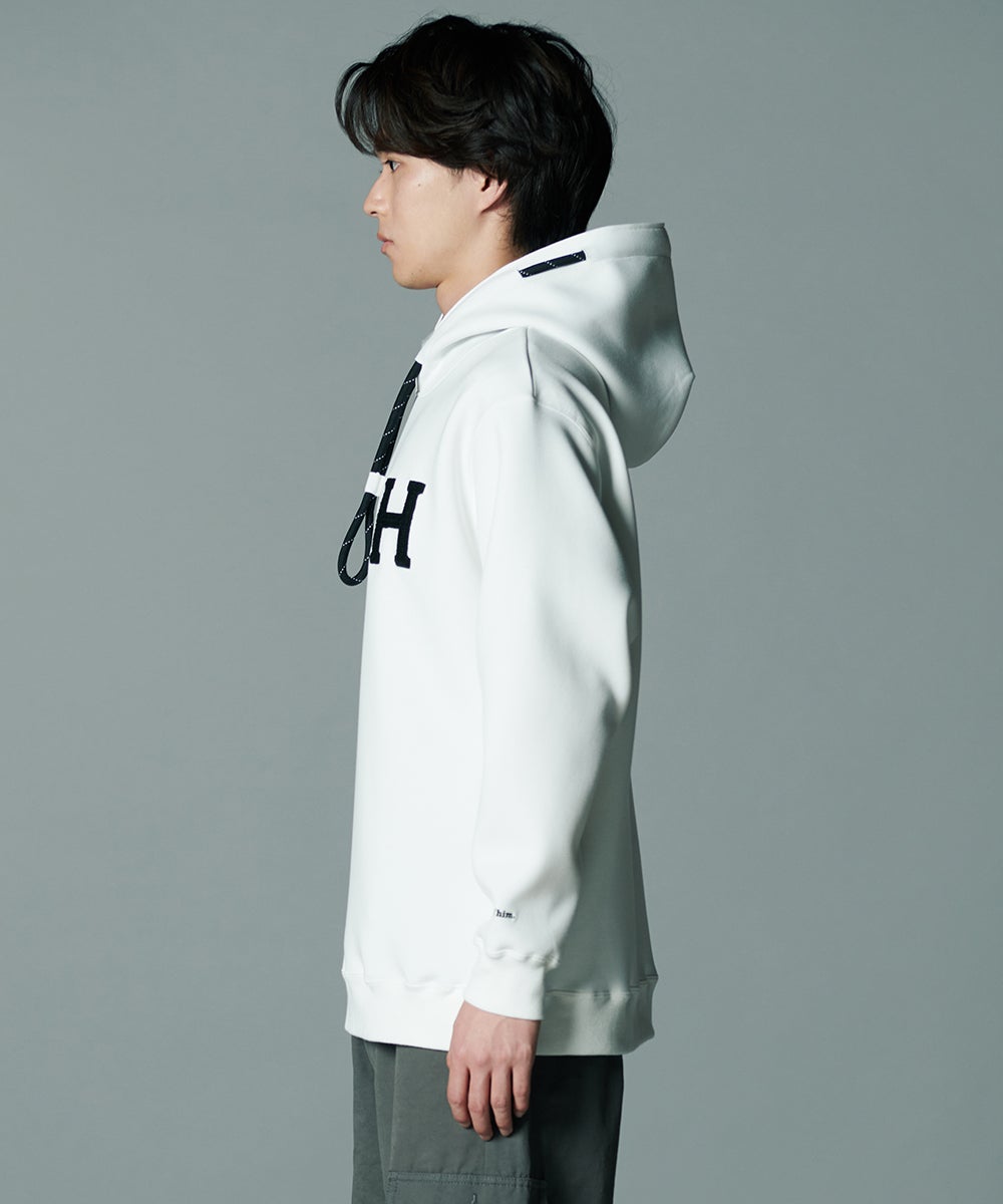 D/him H刺繍ダンボールニットパーカー TOPS Night STORE | ダブル