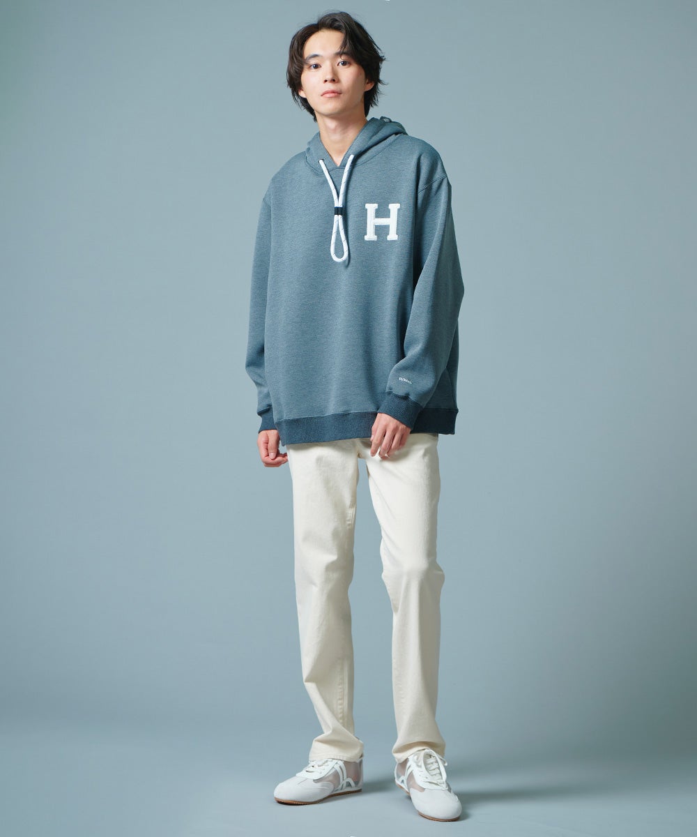 D/him H刺繍ダンボールニットパーカー TOPS Night STORE | ダブル