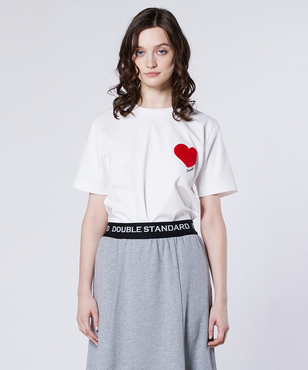 DSC / ハートワッペン 天竺Tシャツ TOPS Night STORE | ダブル
