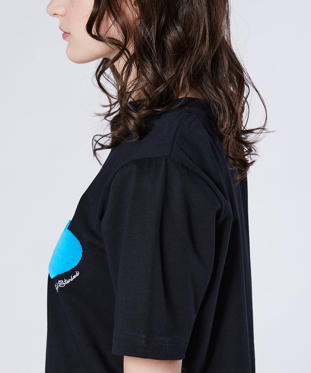 DSC / ハートワッペン 天竺Tシャツ TOPS Night STORE | ダブル