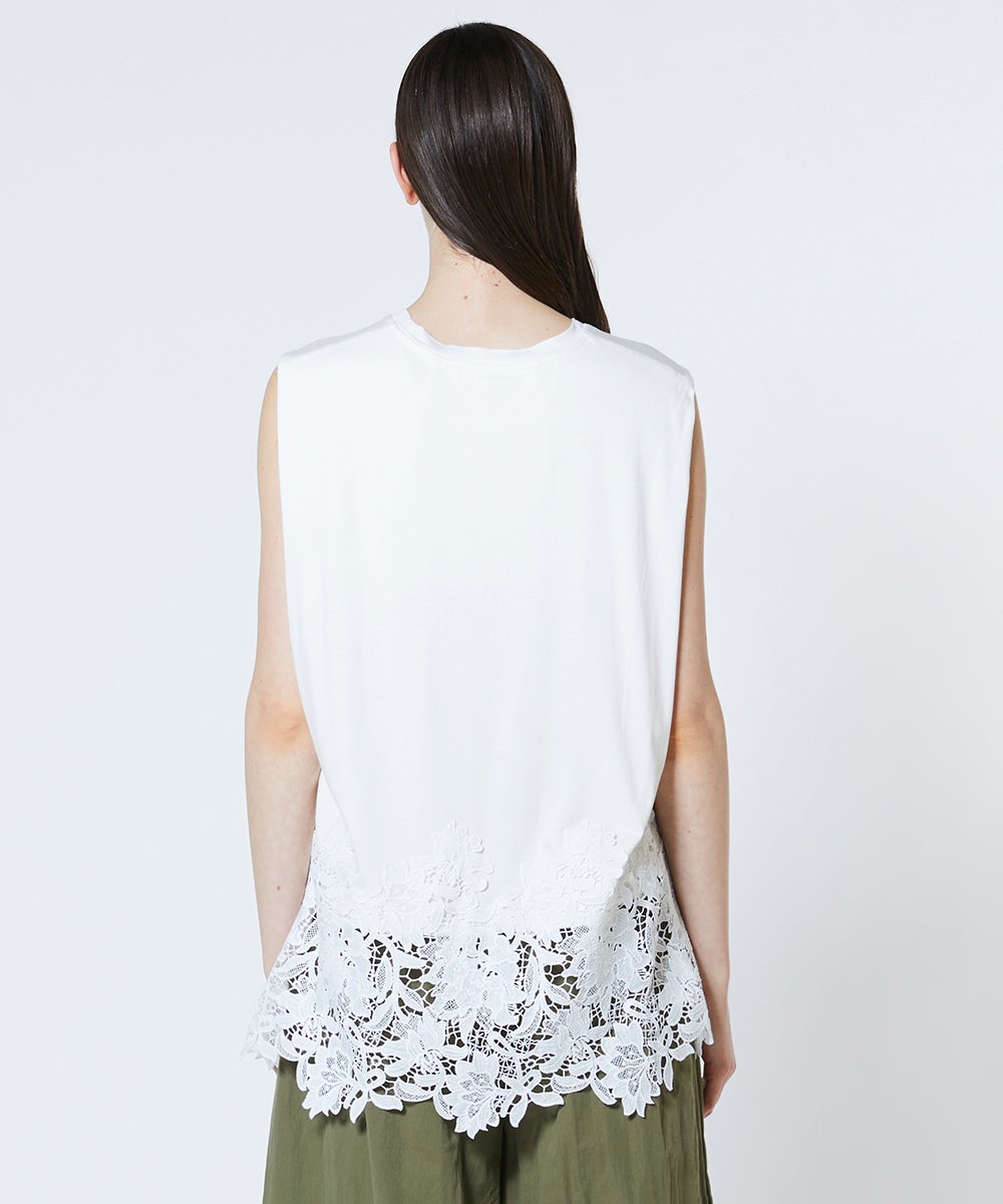 Sov. / レースドッキングノースリカットソー TOPS Night STORE