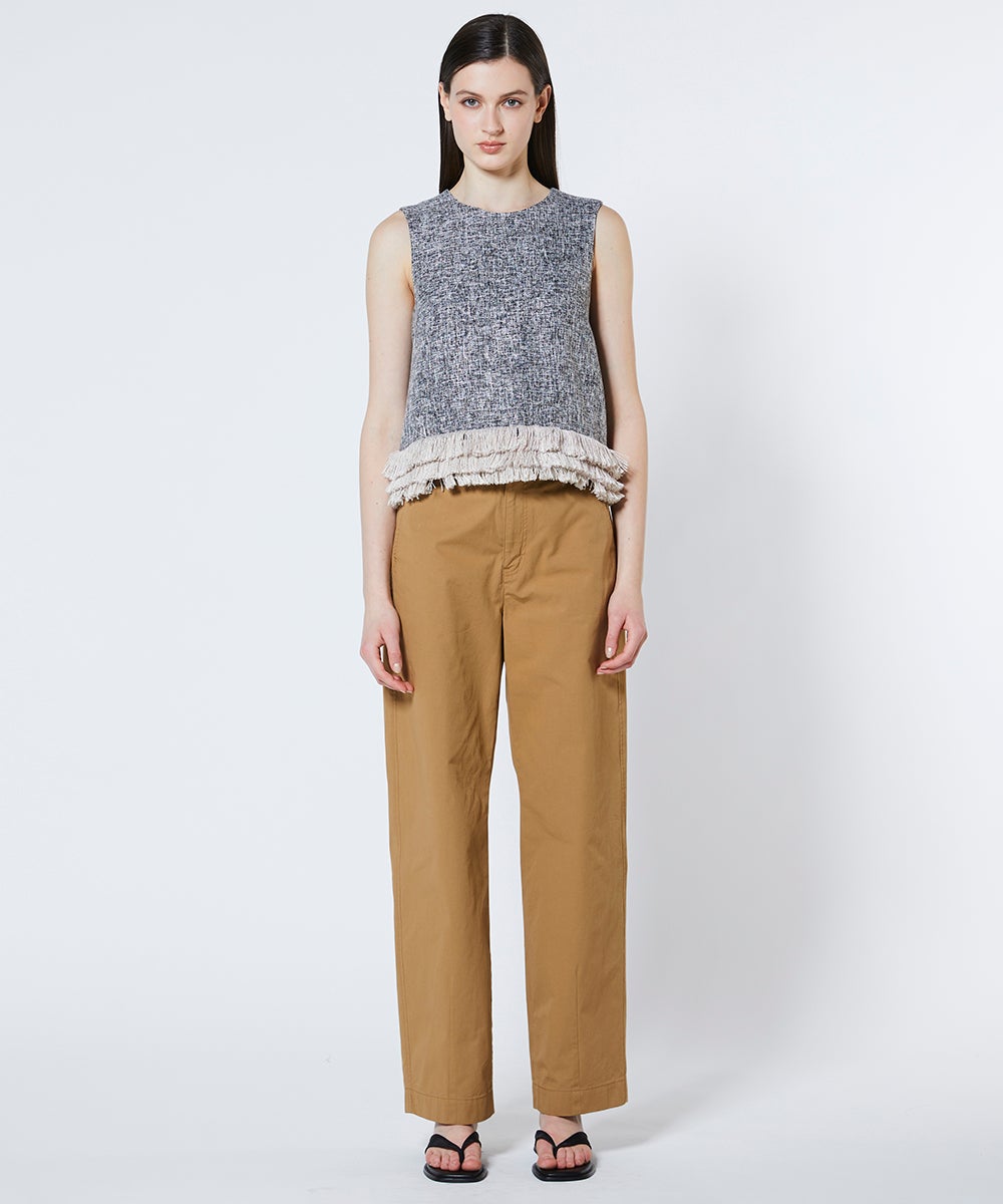 sov トップス Sov. / ミックスツイードフリンジトップス TOPS Night STORE | ダブル
