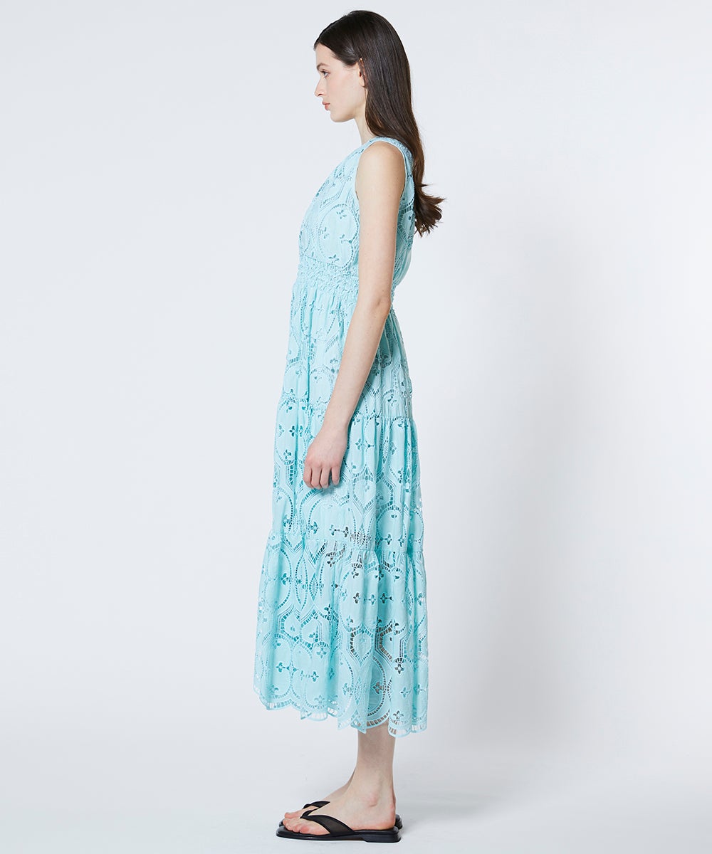 Sov. / エンブロイダリーレース ノースリワンピース(SALE) DRESS Night
