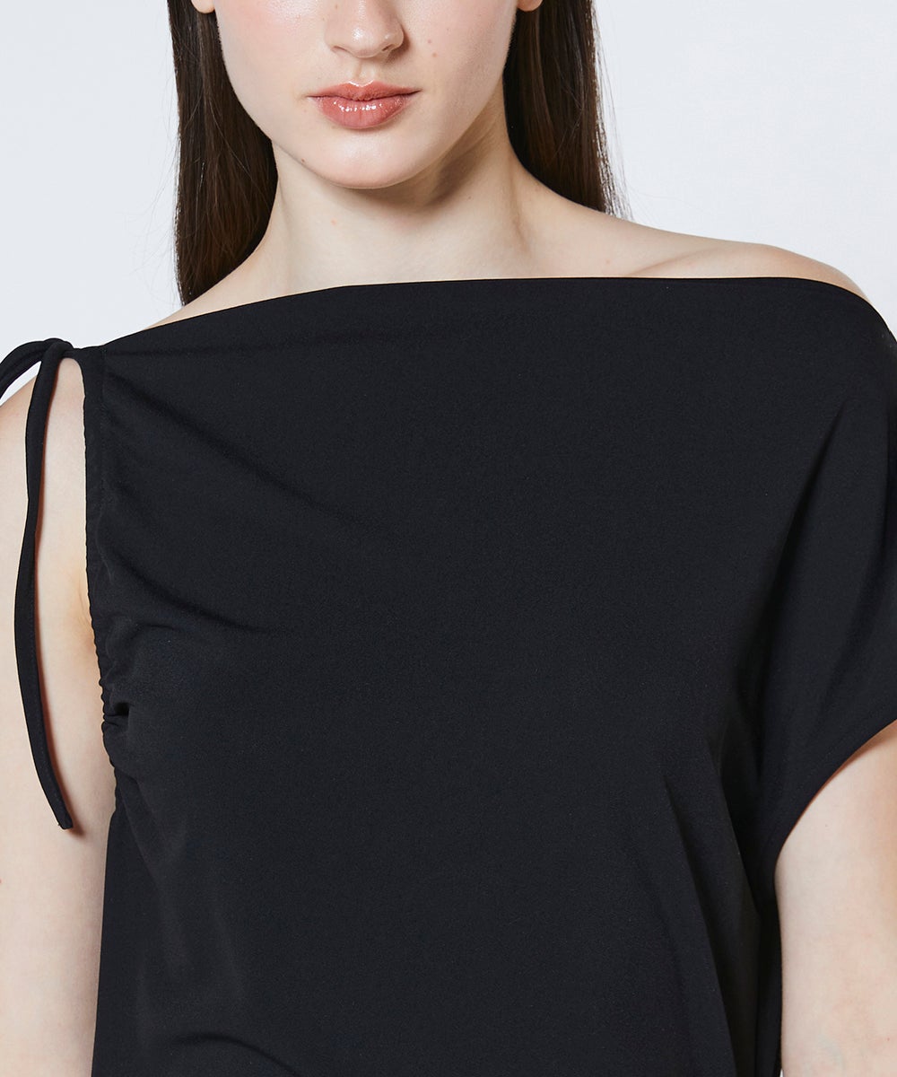 Sov. / ワンショルダードレープワンピース(SALE) DRESS Night STORE