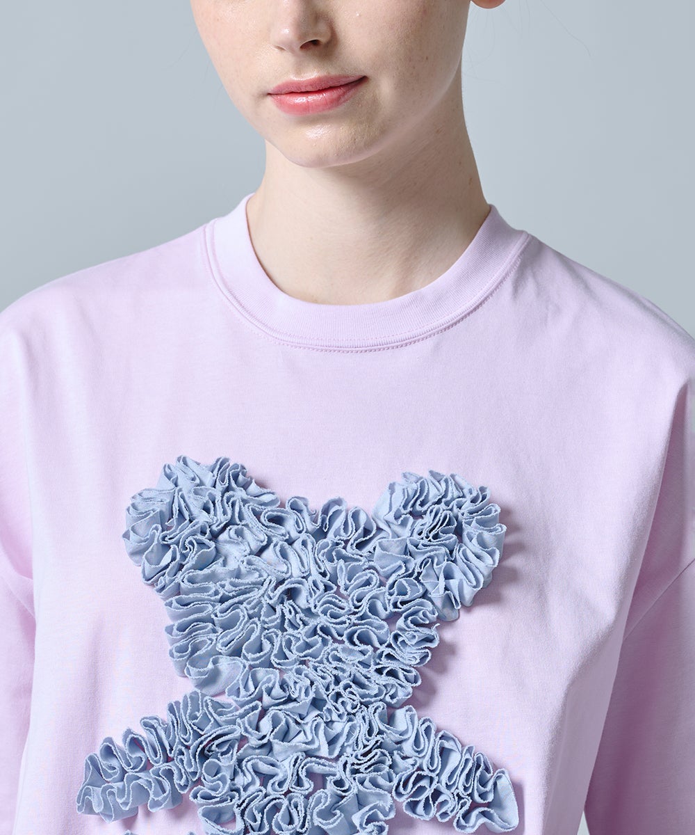 DSC / ベアフリル刺繍コットンTシャツ TOPS Night STORE | ダブル