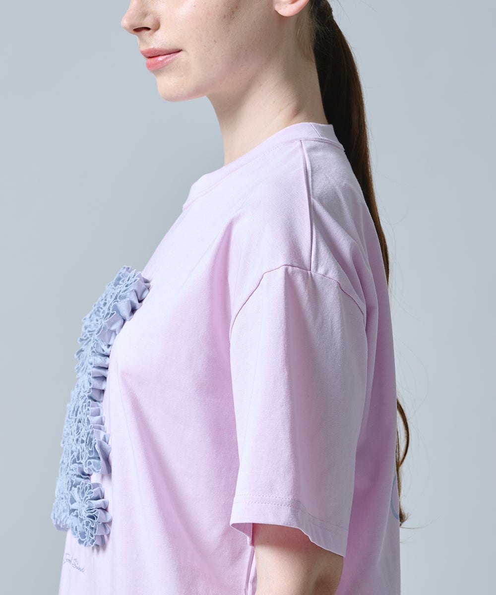 DSC / ベアフリル刺繍コットンTシャツ TOPS Night STORE | ダブル