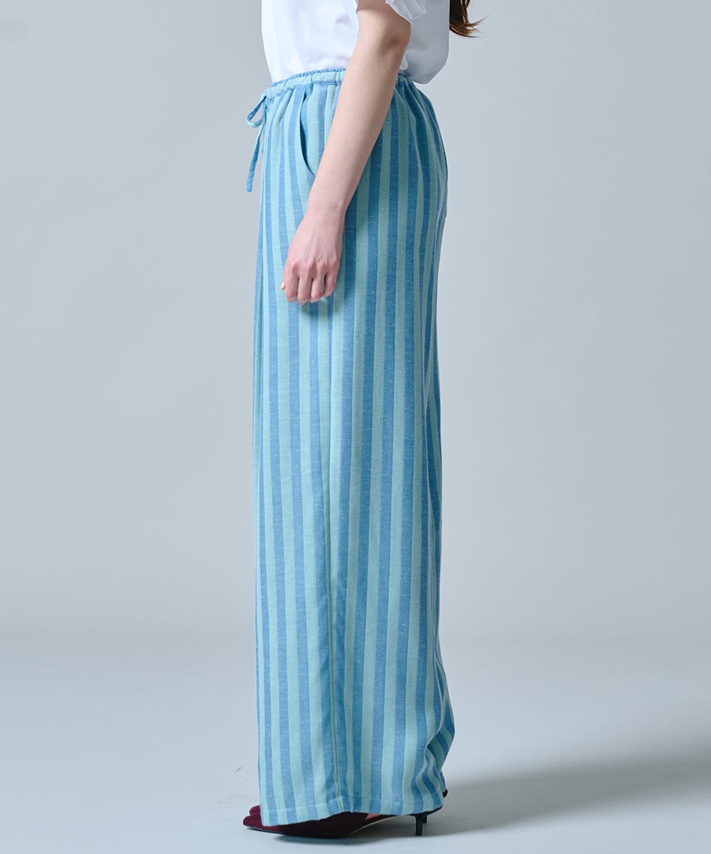 DSC / ストライプ サマーワイドパンツ(SALE) BOTTOMS Night STORE