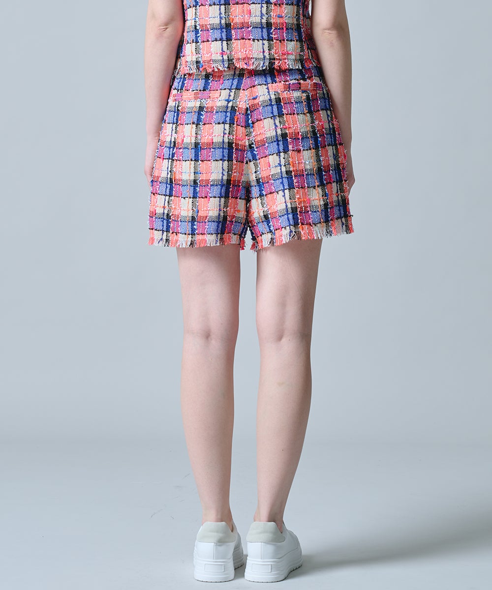 DSC / サマーツイード チェックショートパンツ BOTTOMS Night STORE