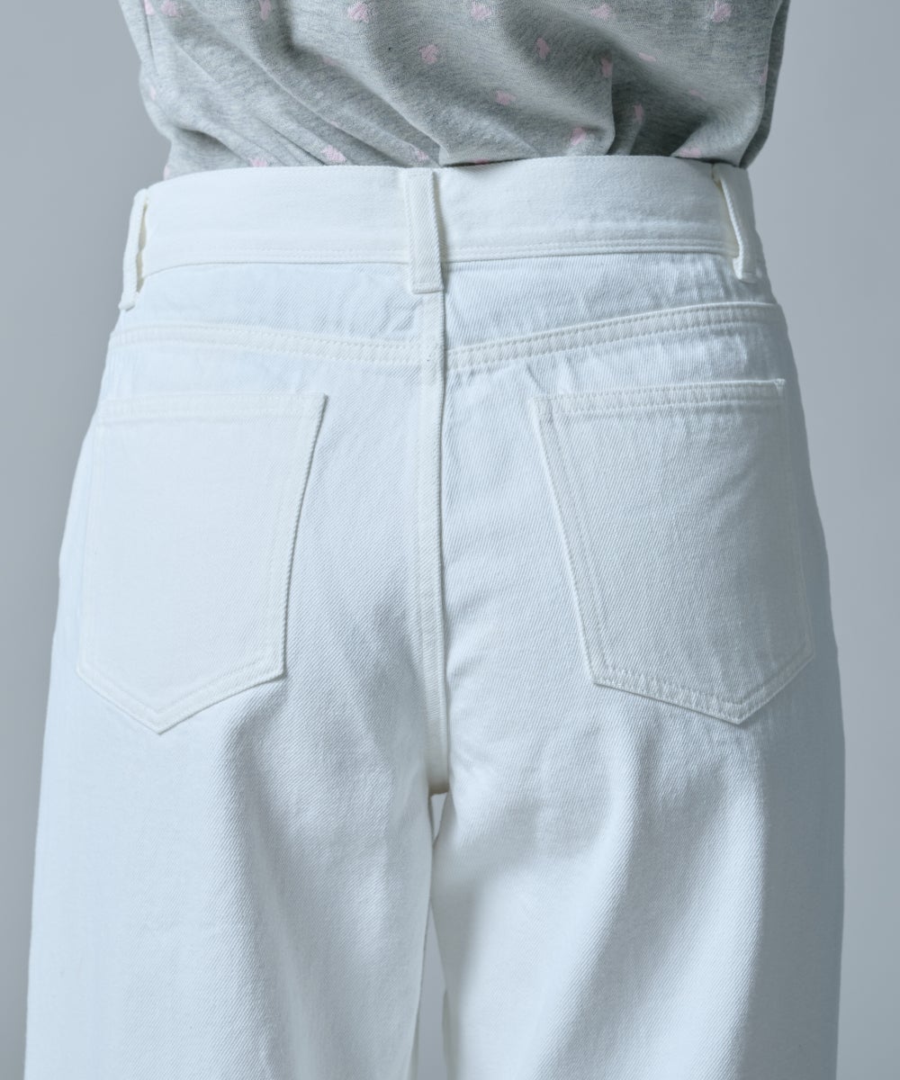 DSC / 12oz ワイドホワイトデニムパンツ BOTTOMS Night STORE | ダブル