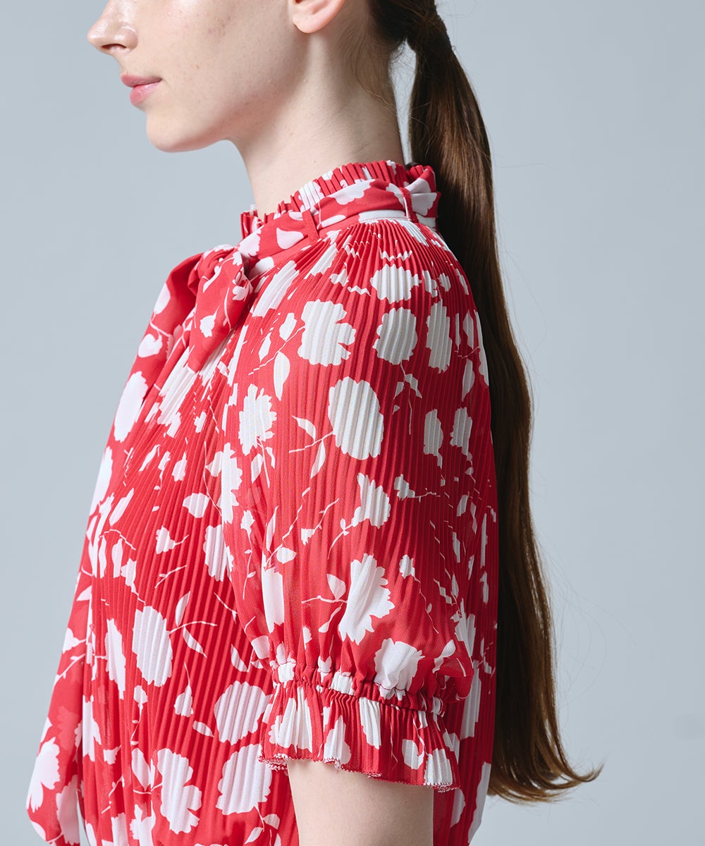 フラワープリーツブラウス 30%OFF】shell pleats blouse～ｼｪﾙﾌﾟﾘｰﾂﾌﾞﾗｳｽ | flower／フラワー公式通販