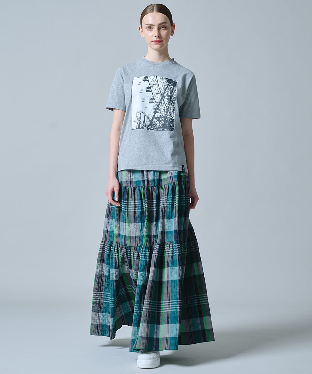 DSC / チェックティアードスカート(SALE) BOTTOMS Night STORE