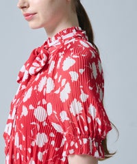 DSC / フラワーシフォンプリーツワンピース DRESS Night STORE 
