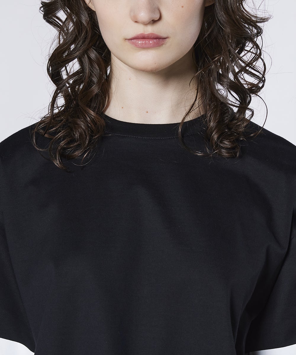 ESSENTIAL / シングルジャージ袖ラインレースTシャツ TOPS Night STORE
